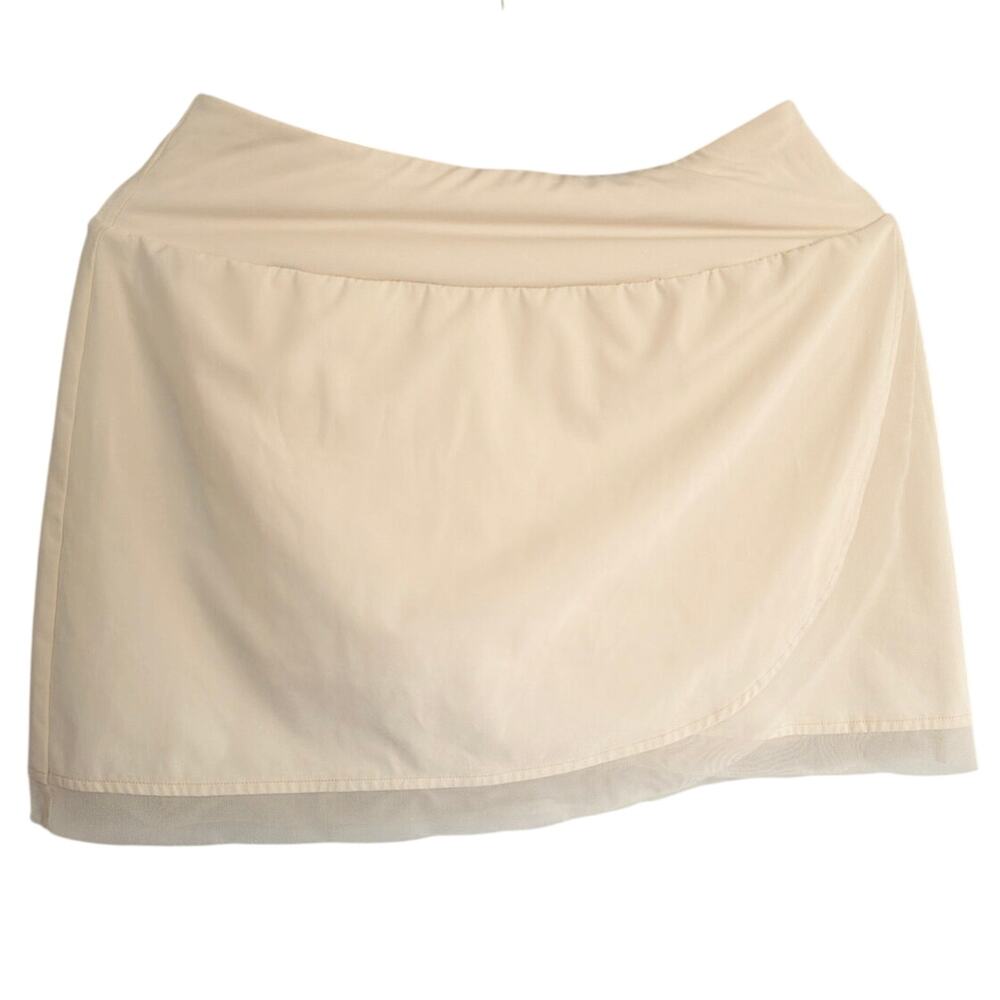 Calia Small Cream Athletic Skort Built-In Shorts Tennis Pilates EUC